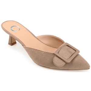 Journee Collection Womens Vianna Kitten Heel Mules Pointed Toe Pumps - 1 of 4