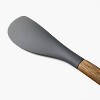 Acacia Wood/Silicone Spatula Gray - Figmint™: Kitchen Cooking Utensils, Flexible, Hand Wash - 3 of 3