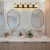 LLHZSY Dimmable Square Bathroom Crystal Vanity Light Wall Sconces - 5-Light - Black&Gold - 3 of 4