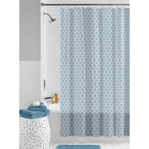 LunaLulinlk 30% Recycled PEVA Shower Curtain with Hooks - 1 of 4