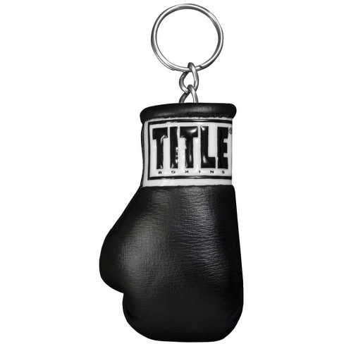 Title Boxing Authentic Detailed Mini Lace Up Glove Key Ring - Black