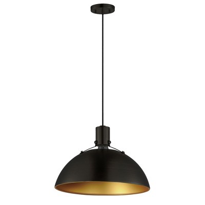 Maxim Lighting Dawn 1 - Light Pendant in  Antique Brass/Black