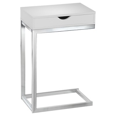 target white accent table