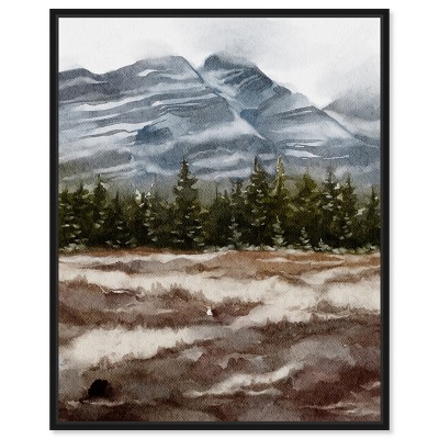 Art Remedy February Rocks Landscape Wall Art Framed