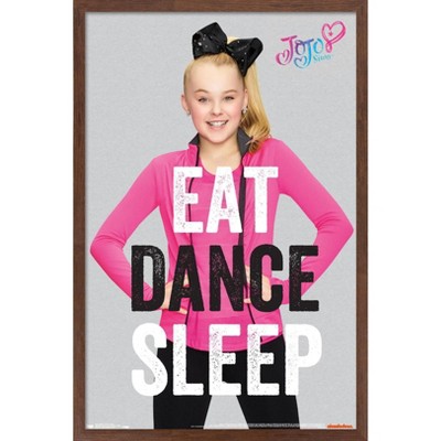 Trends International JoJo Siwa - Eat Dance Sleep Framed Wall Poster Prints
