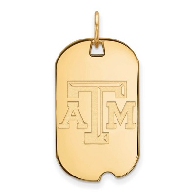 Black Bow Jewelry 10k Yellow Gold Texas A&M Aggies NCAA Pendant