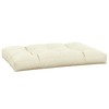 vidaXL Pallet Cushion Cream Fabric (100% polyester) 47.2 x 31.5 x 4.7 in - 4 of 4