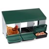 BENCMATE Pet Crates and Houses 3 Houses Dual Chamber Poultry Nesting Box for Hens and Ducks, Secure Egg Laying Sanctuary, Green, 33.86"*14.96"*6.89" - 2 of 4