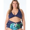 Beach House Sport Plus Zip Front One Piece Swimsuit - 3 of 4