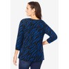 Jessica London Women's Plus Size Stretch Cotton Scoop Neck Tee - 3 of 4