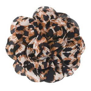 Unique Bargains Handmade Dainty Satin Fabric Big Peony Rose Flower Brooches Hair Clips 1 Pc - 1 of 4