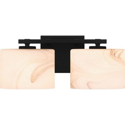 Quoizel Lighting Mather 2 - Light Vanity in  Matte Black