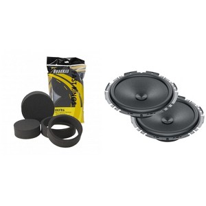 Hertz Cento Series C165F 6.5" Shallow Mount Woofers with RKFR6 Roadkill Fast Rings - 1 of 4