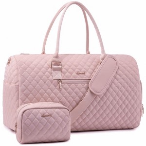Generic Travel Duffle Bag, Weekender Bagn with Toiletry Bag, Carry on Overnight Bag with Shoe Compartment - 1 of 4