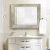 29" x 35" Pave Wall Mirror in Brushed Nickel - Head West: Modern Rectangular, Polystyrene Frame, No Assembly Required - image 2 of 4