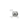 Black Bow Jewelry Triangle Block, Letter A Sterling Silver Bead Charm - 2 of 3
