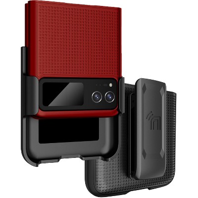 Nakedcellphone Combo for Motorola RAZR 2023 (aka RAZR 40) - Slim Case and Belt Clip Holster