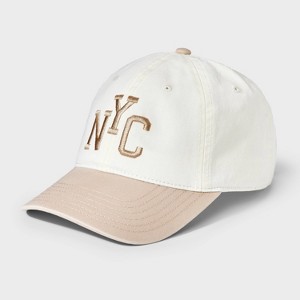 NYC Baseball Hat - Mighty Fine Beige - 1 of 4