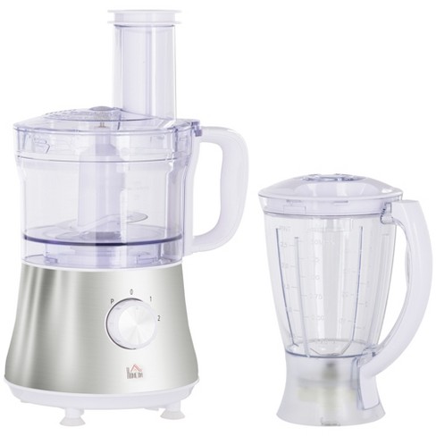 HOMCOM Food Processor for Chopping, Slicing and Pureeing, 500W Chopper with