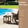 Arceso Adirondack Outdoor Side Table, 2-Tier HDPS Patio End Table Weather Resistant, Morden Side Table for Patio, Pool, Porch - 3 of 4