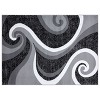 Luxe Weavers Contemporary Abstract Geometric Swirl Indoor Area Rug - 2 of 4