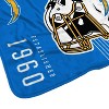 NFL Los Angeles Chargers Helmet Stripes Flannel Fleece Blanket - 3 of 3