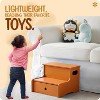 Kings Brand Furniture Wooden Toddler Step Stool for Kids with Storage for Bedroom, Bathroom, Kitchen - 4 of 4