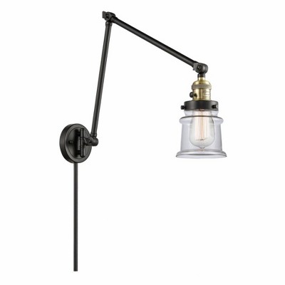 Canton - 1 Light Double Extension Swing Arm Wall Sconce In Industrial Style-30 Inches Tall and 8 Inches Wide
