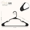 50pk Plastic Hangers Space Saving Non Slip Clothes Hangers - Lux Decor Collection - 3 of 4