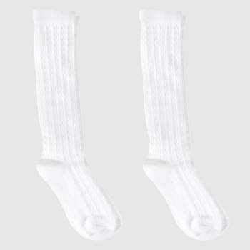 Girls' Knee-High Socks 2pk - Cat & Jack™ White
