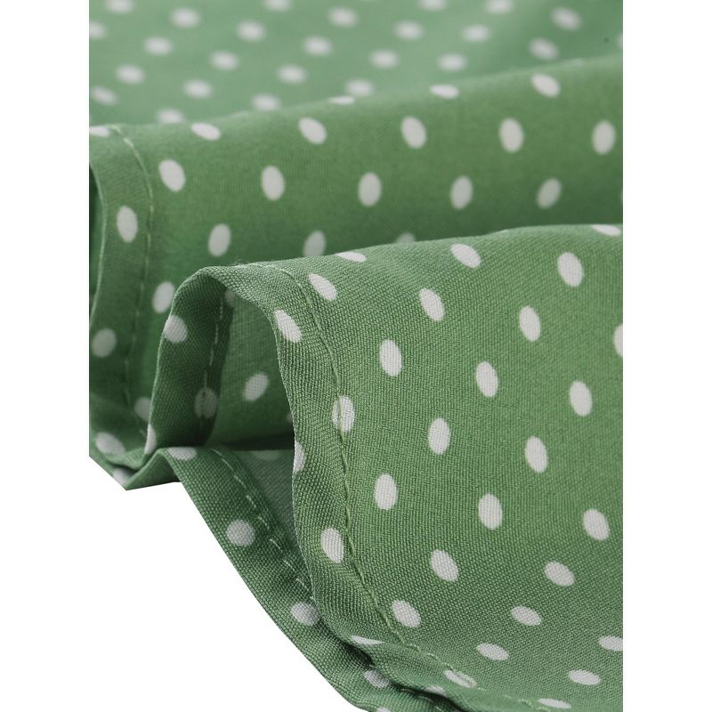 Allegra K Women's Retro Dots Print Bow Tie Peter Pan Collar Chiffon Blouse, 6 of 7
