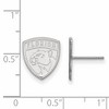 Black Bow Jewelry 14k White Gold Florida Panthers NHL Stud Earrings - 2 of 3