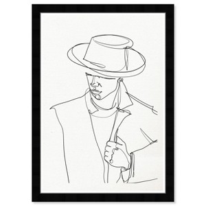 13" x 19" This Cool Man People and Portraits Framed Wall Art Black - Hatcher and Ethan: Modern Decor, Vertical Layout - 1 of 4