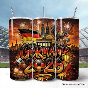 Germany 2026 Soccer Cup Global Championship 20oz Tumbler With Lid