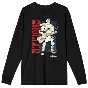 Tina Tina's Wonderland High Roller Men's Black Graphic Long Sleeve Tee - 1 of 2
