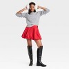 Women's Bubble Hem Mini Skirt - A New Day™ - image 3 of 3