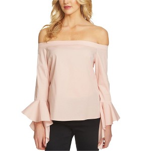 1.STATE Womens Ruffled-Sleeve Off the Shoulder Blouse - 1 of 1
