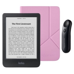 Kobo Clara BW eReader with SleepCover & Black Page Turner Remote Bundle - 1 of 4
