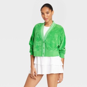 Women's Towel Terry Cardigan - JoyLab™ - 1 of 3