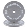 2Pcs 2Inch 10-55 Lb Bumper Weight Plates,Barbell Weight Plates for Home Gym,Strength Training Plate for Weight Lifting Single - 2 of 4