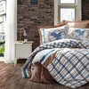 Sussexhome Masculine Collection Duvet Cover Set | Red, Full Size Duvet Cover, 1 Duvet Cover, 1 Fitted Sheet and 2 Pillowcases - 2 of 4