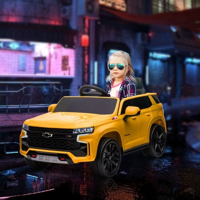 Yellow 12V Electric Ride-On Car with Remote Control