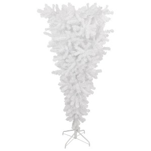 Northlight 5.5' Upside Down White Spruce Artificial Christmas Tree, Unlit - 1 of 4
