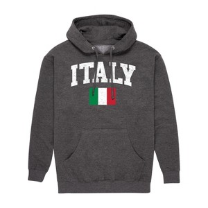 Men's - Instant Message - Italy Flag Graphic Fleece Pullover Hoodie - 1 of 4