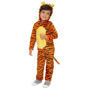 Disney Winnie the Pooh Tigger Eeyore Baby Fleece Zip Up Cosplay Costume Coverall Newborn to Big Kid - 1 of 4