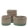 Colonial Mills Marina Basket - Moss Green 17"x17"x10" 100% Polypropylene Round - 2 of 2