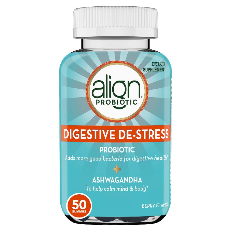 Align De-Stress Daily Probiotic Supplement Gummies - Berry - 50ct, 1 of 14