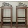 Now Furniture 30" Bar Stool, Wooden Backless Bar Height Kitchen Stool - 3 of 4