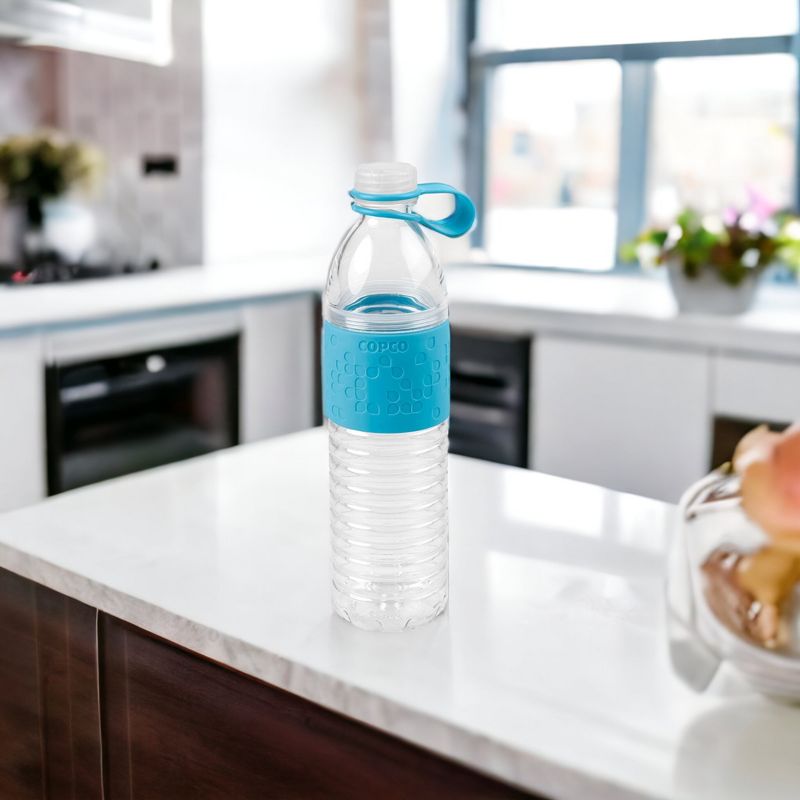 Copco Hydra Sports Water Bottle 20 Ounce Non Slip Sleeve BPA Free Tritan Plastic Reusable, 2 of 7