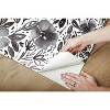 RoomMates Clara Jean April Showers Peel and Stick Wallpaper Black - image 3 of 4